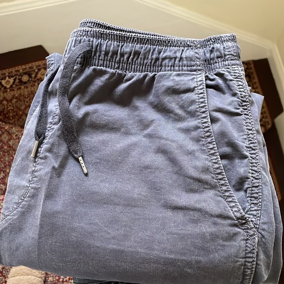 Navy Men's AE American Eagle Flex Trekker Woven Cotton Joggers In Size Small - Picture 2 of 13